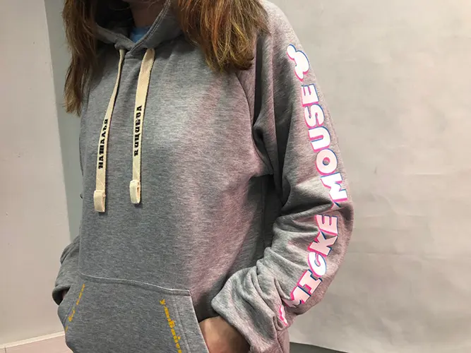 Пленка на шнурки и рукава (толстовка wearcraft)